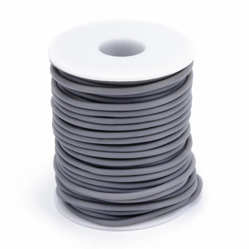 Purilite Select Hollow Rubber Cord Roll 2mm 3mm 4mm | Flexible Tubular Craft Cord for DIY Jewelry Making
