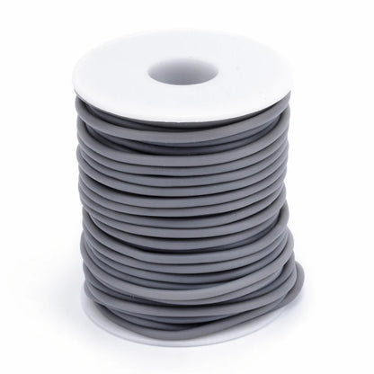 Purilite Select Hollow Rubber Cord Roll 2mm 3mm 4mm | Flexible Tubular Craft Cord for DIY Jewelry Making