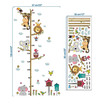 Purilite Select Cartoon Height Measure Wall Sticker