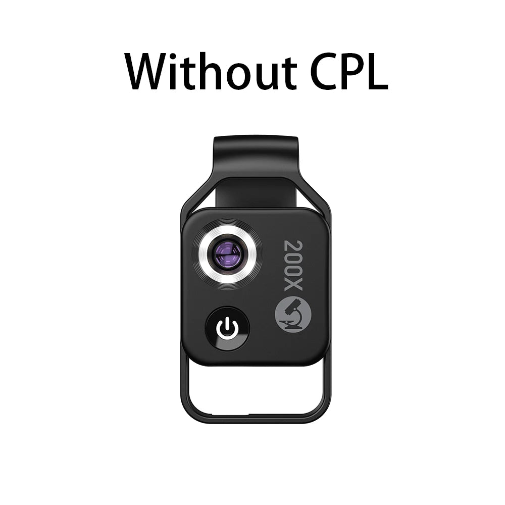 Purilite Select 200X Mobile Microscope Lens with LED & CPL