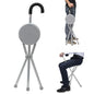 Purilite Select Traveling Stick Stool Folding Walking Cane with Seat