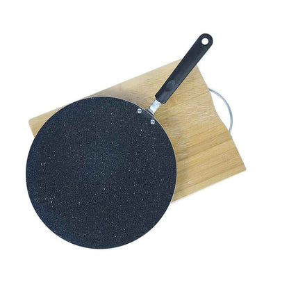 Marble Coated Tawa/Griddle/Paratha Pan Black