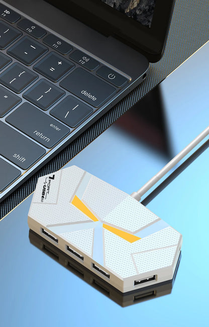 Purilite Select 0.6CM/1.2M 7-Port USB2.0 Hub