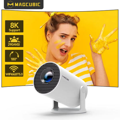 Purilite Select | Magcubic HY300 Pro Smart Projector | Android 14 | Dual WiFi6 | 1080P Support | Home & Outdoor Cinema