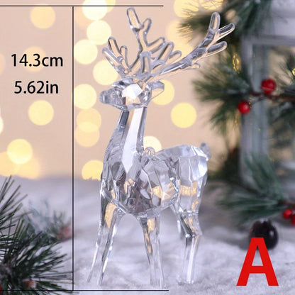 Purilite Select Plastic Crystal Deer Figurines