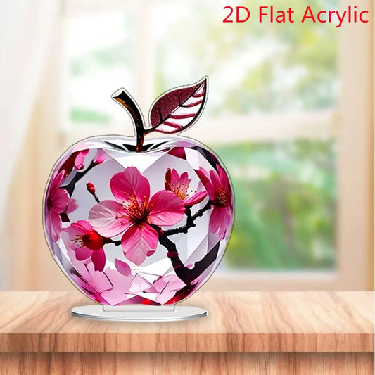 Purilite Select Clear Crystal Apple Figurine