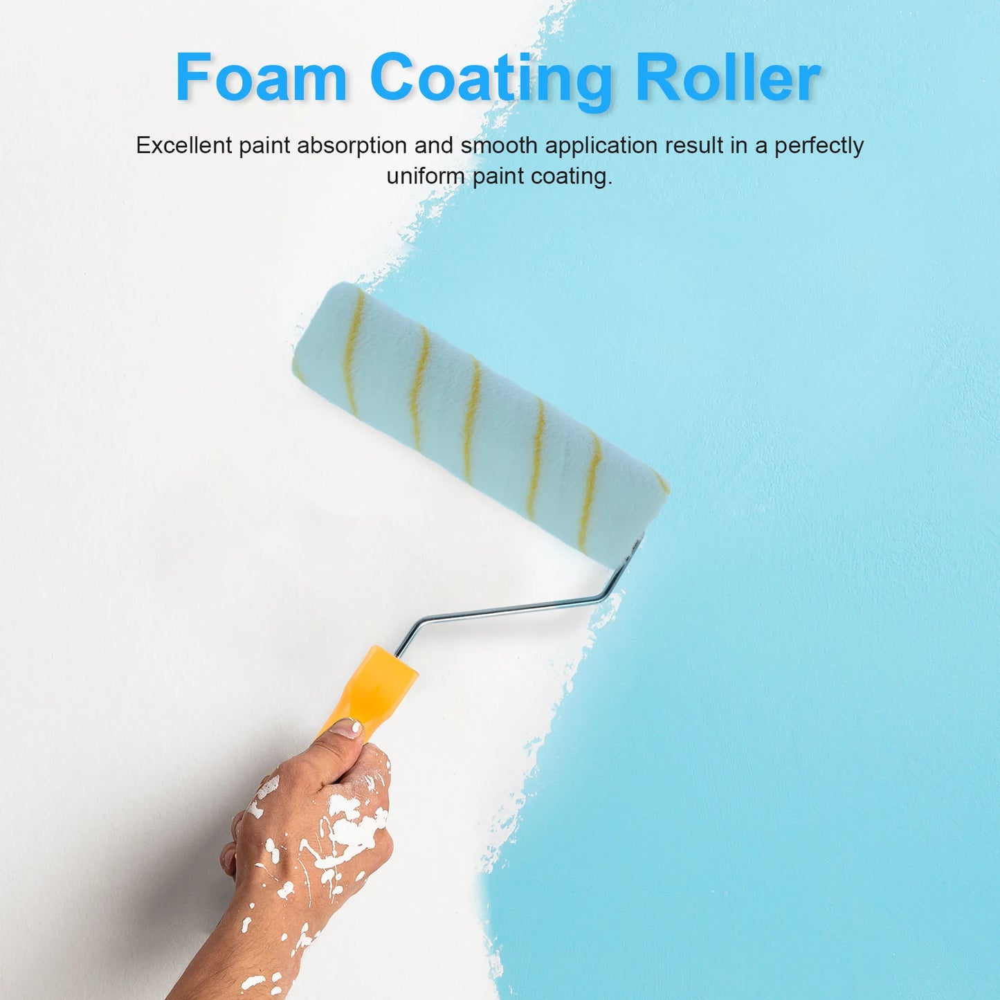 Purilite Select Paint Roller Brush Kit – Household Wall & Ceiling Painting Tool with Detachable Pole