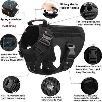 Purilite Select Tactical Military Dog Vest & Leash Set