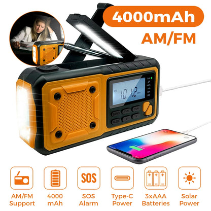 Purilite Select Portable Emergency Solar Power Radio