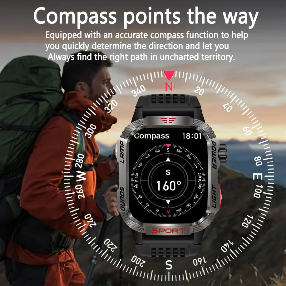 New Military GPS Smart Watch for Men