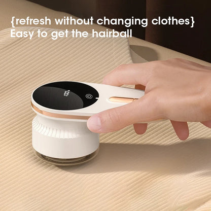 Purilite Select Smart Rechargeable Electric Fabric Shaver with Digital Display, Lint and Pilling Remover for Home Clothes Care