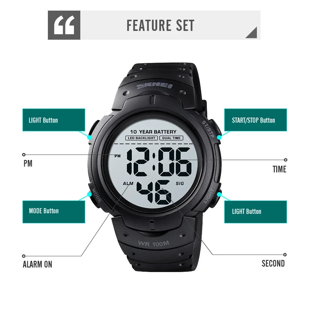 SKMEI 1560 Men’s Digital Watch