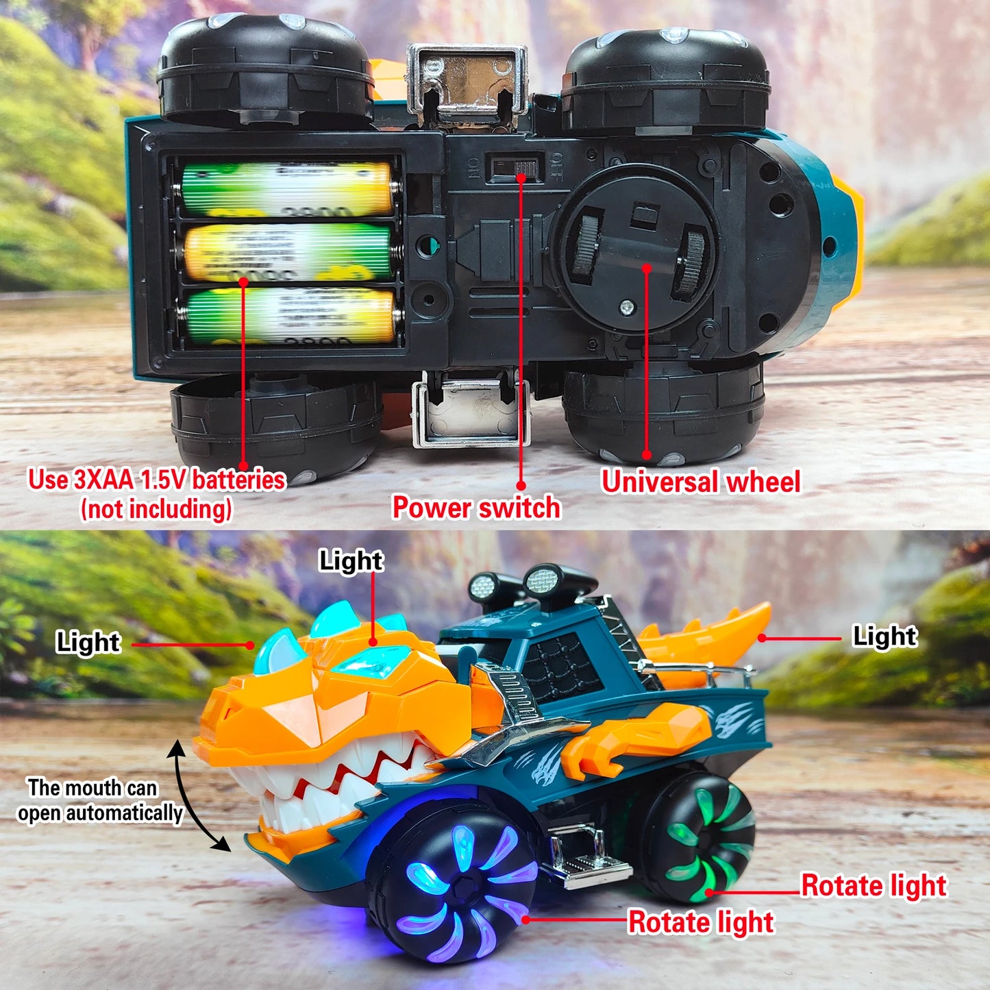 Purilite Select Electric Dancing Dinosaur Car