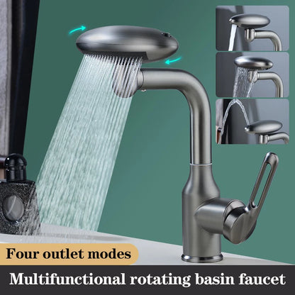 Purilite Select Upgrade Stainless Steel 360° Rotation Faucet Stream Sprayer – 4 Modes Hot & Cold Mixer Tap