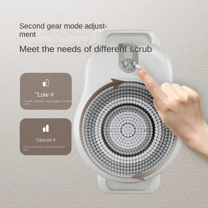 Purilite Select V1 Wall Mounted Electric Bathing Brush | Intelligent Rechargeable Bath Scrubber | Body Cleansing Machine