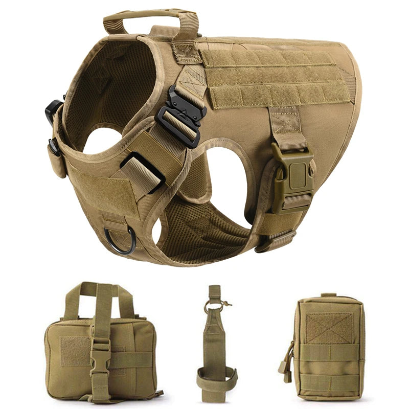 Purilite Select Tactical Military Dog Vest & Leash Set