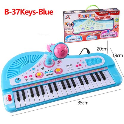 Purilite Select 37 Keys Kids Electronic Piano Organ Keyboard with Microphone