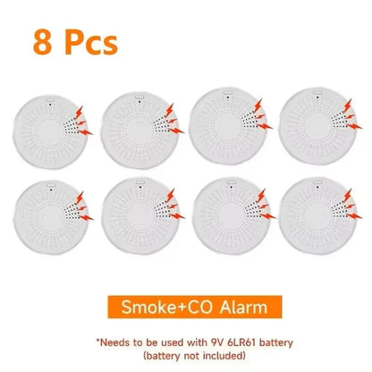 Purilite Select Smart WiFi CO & Smoke Detector | Carbon Monoxide & Smoke Alarm | App Control | 85dB Sound & Light Home Safety Sensor