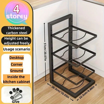 Purilite Select Adjustable Pot Rack Organizer