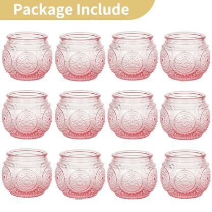 Purilite Select 6/12Pcs Votive Glass Candle Holders