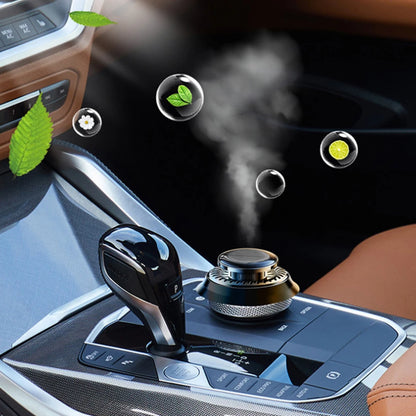 Purilite Select Solar-Powered Rotating Car Air Freshener – Long-Lasting Aromatherapy Diffuser with Essential Oils