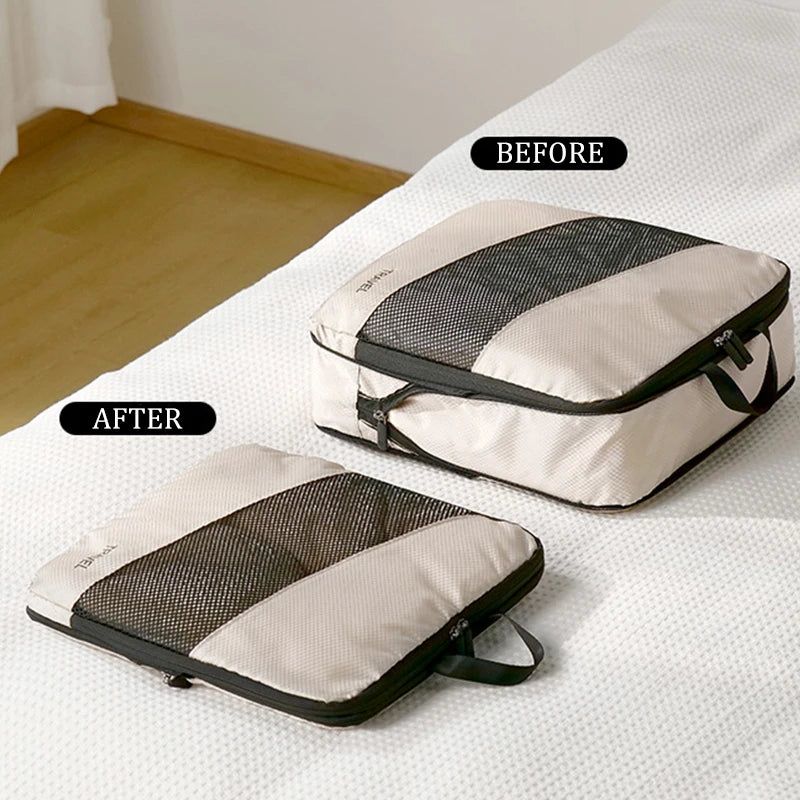 Purilite Select 6‑PCS Waterproof Compression Packing Cubes Set