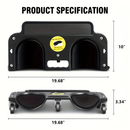 Purilite Select Rolling Knee Pad Platform | Wheeled Knee Support with Built-In Tool Tray | Heavy Duty Kneeling Cart for Workshop & Home