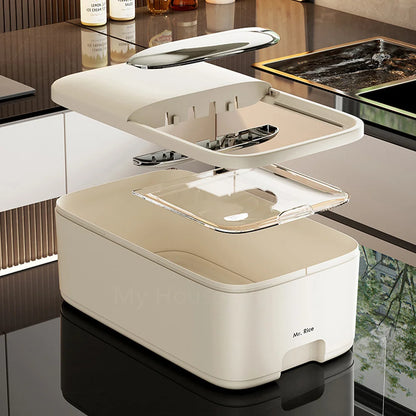 Purilite Select Rice Storage Box | Moisture Proof Grain Container | Insect-Proof Kitchen Organizer | Large Capacity Food Jar