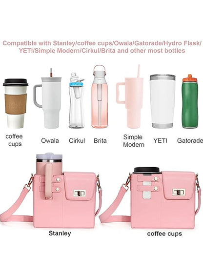 Purilite Select Crossbody Water Bottle Bag | Portable Shoulder Water Cup Protection Pouch | Outdoor Travel Storage Bag