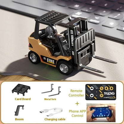 Purilite Select 1/64 RC Alloy Forklift Engineering Vehicle – 2.4G Remote Control Mini Forklift Model