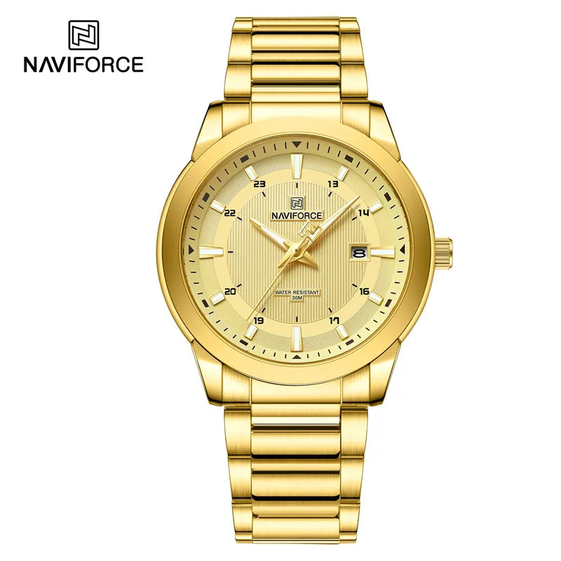 NAVIFORCE NF8029 Men’s Luxury Stainless Steel Quartz Watch
