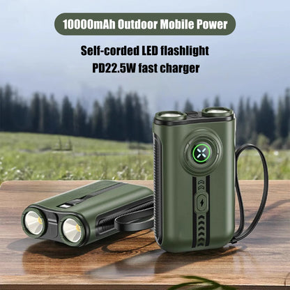 Purilite Select Outdoor Portable Power Bank Flashlight 2-in-1