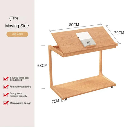 Purilite Select Aesthetic Mobile Small Coffee Table | Multi-Functional Bedside & Living Room Table | Home Furniture with Rollers