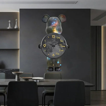 Purilite Select Aesthetic Bear Wall Clock with LED Lamp