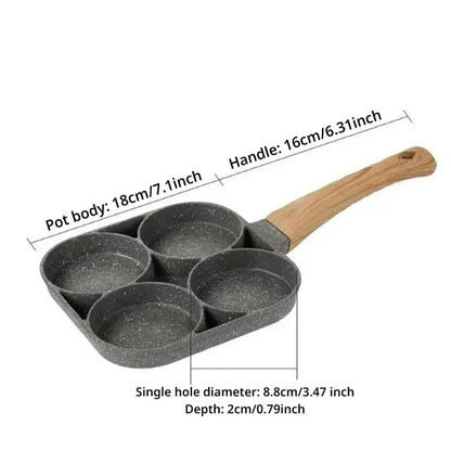 Purilite Select 4-Hole Nonstick Aluminum Breakfast Frying Pan