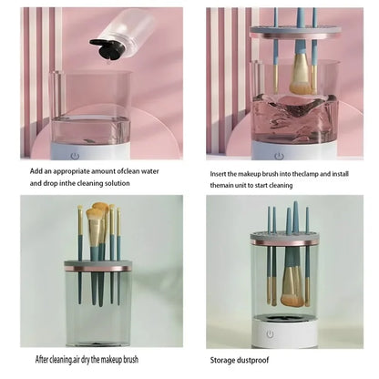 Purilite Select USB Electric Makeup Brush Cleaner | Portable Quick Cleaning Machine | Rubber Brush Washing Device