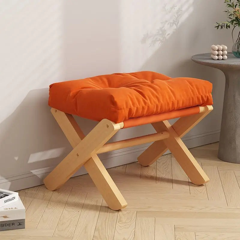 Purilite Select Wooden Footstool for Living Room