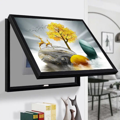 Purilite Select Decorative Electric Meter Cover Wall Art – Punch-Free Switch Box Cover Mural 40x30cm Minimalist Home Decor