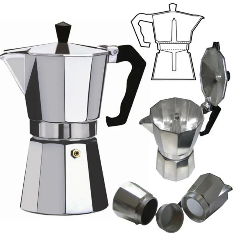 Purilite Select Aluminum Mocha Coffee Maker Pot