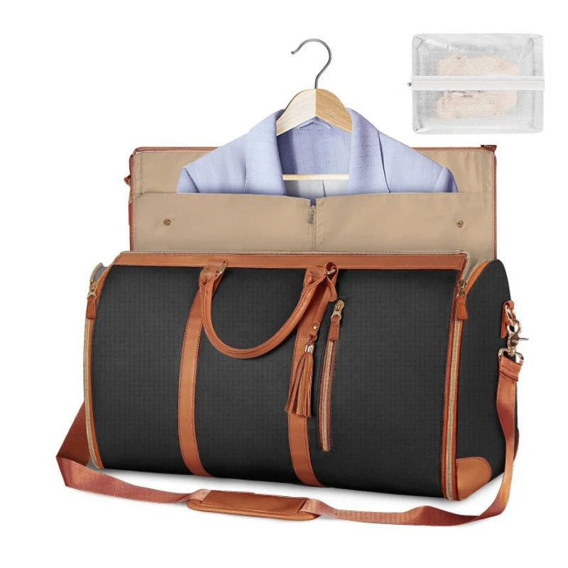 Purilite Select Foldable PU Leather Womens Travel Duffel Bag