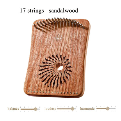 Purilite Select | Wooden Finger Lyre Harp | 17 / 31 Strings Thumb Lyre | Beginner Musical Instrument