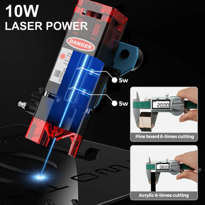 Purilite Select Laser Engraving & Cutting Machine | 300 × 300mm CNC Laser Engraver | Precision Wood, Acrylic & Metal Marking Tool