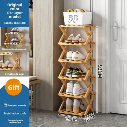 Purilite Select Narrow Wooden Shoe Rack