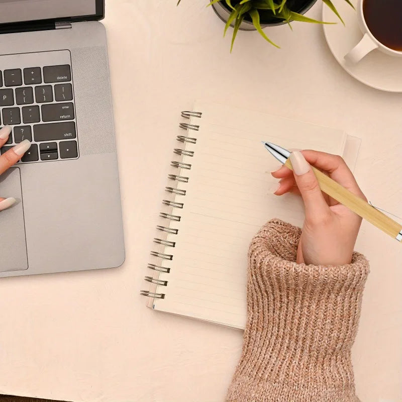 Purilite Select Bamboo 100 Pcs Ballpoint Stylus Pen – Eco-Friendly Writing Pen for Office, School and Touchscreen Devices