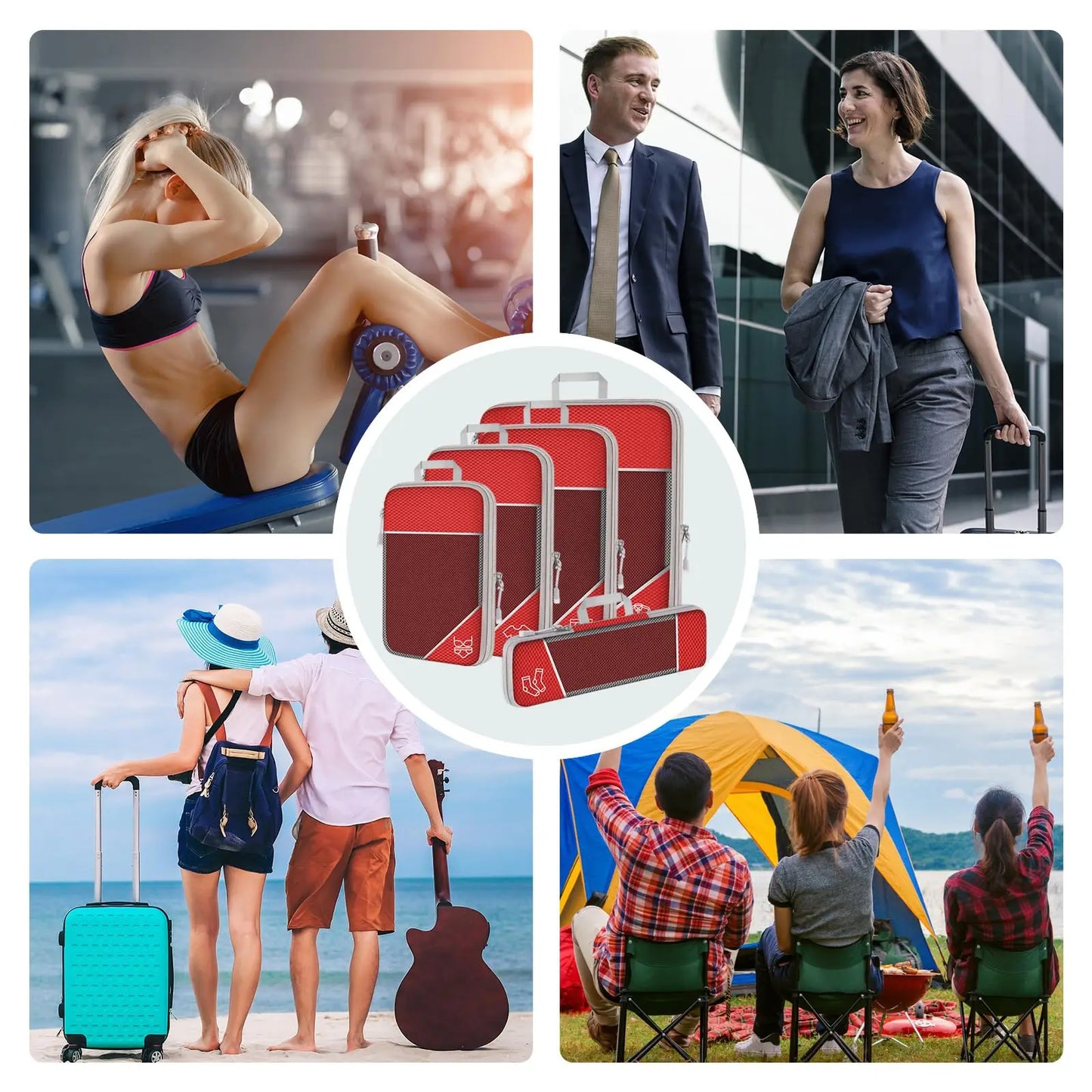 Purilite Select 3/6PCS Compressed Packing Cubes Set