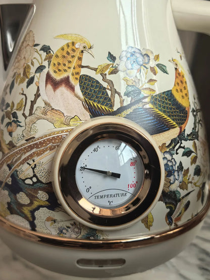Purilite Select – 1.7L Retro Stainless Steel Electric Kettle with Thermometer