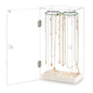 Purilite Select 360° Rotating Necklace Holder Stand with 24 Hooks Acrylic Jewelry Organizer Display Rack