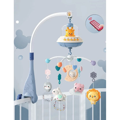 Purilite Select: Musical Baby Crib Mobile with Lights & Projection Remote-Controlled Crib Toy with Soothing Music and Nightlight