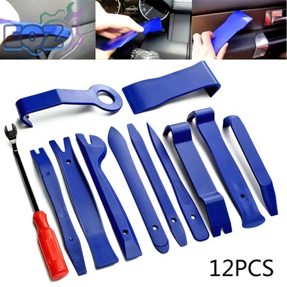 Purilite Select 12-Piece Car Radio Removal & Auto Trim Tool Set – Dash, Panel, and Audio Installer Pry Repairing Kit
