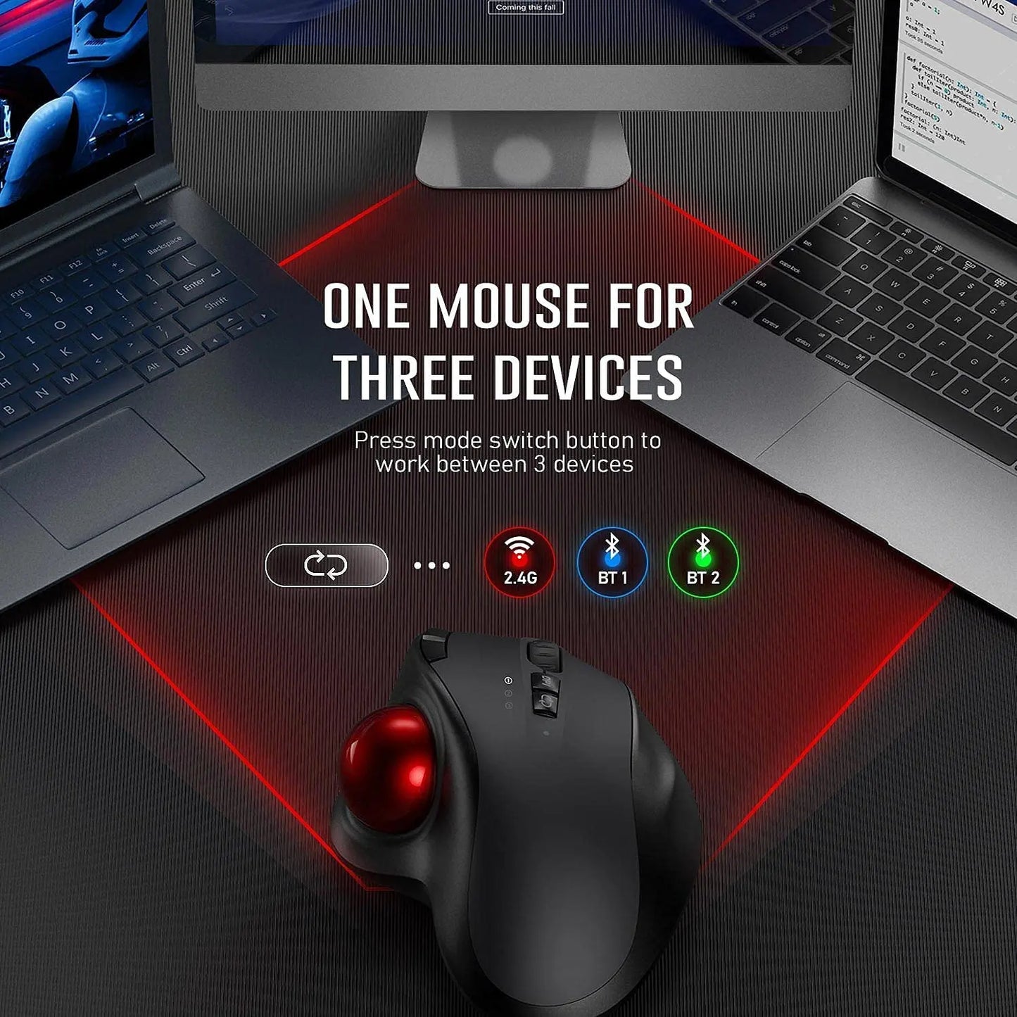 Purilite Select Trackball Wireless Mouse